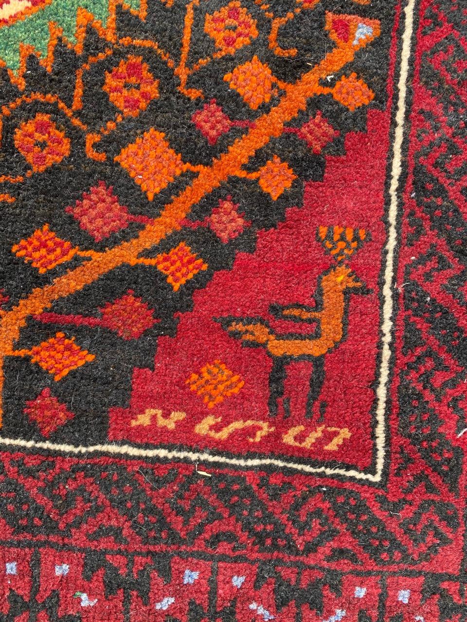 Beautiful Vintage Turkmen Baluch Rug In Good Condition For Sale In Saint Ouen, FR
