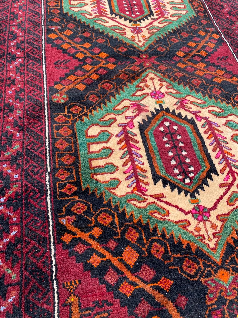 20th Century Beautiful Vintage Turkmen Baluch Rug For Sale