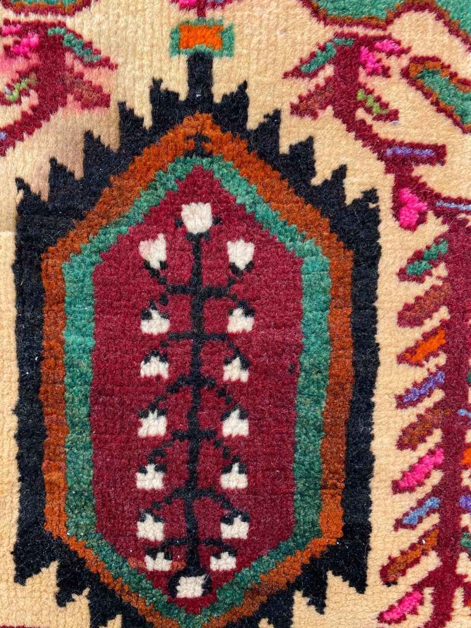 Beautiful Vintage Turkmen Baluch Rug For Sale 1