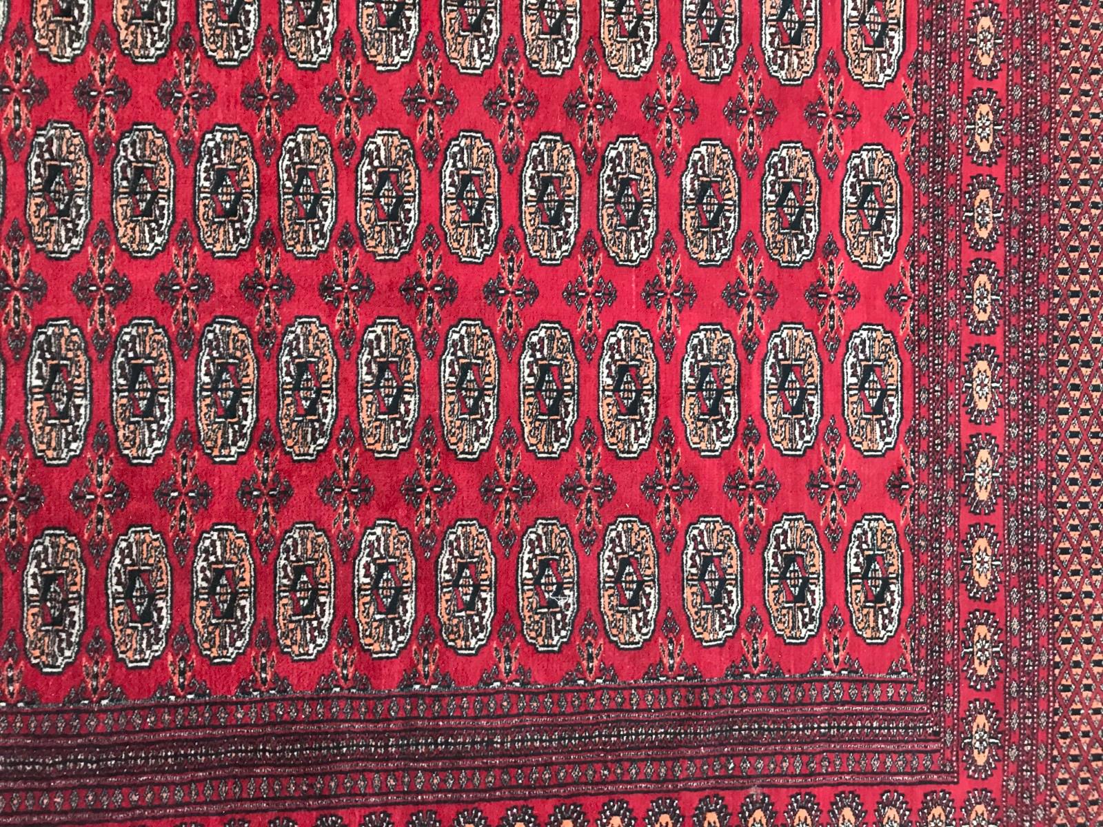 Tribal Beautiful Vintage Turkmen Boukhara Design Rug