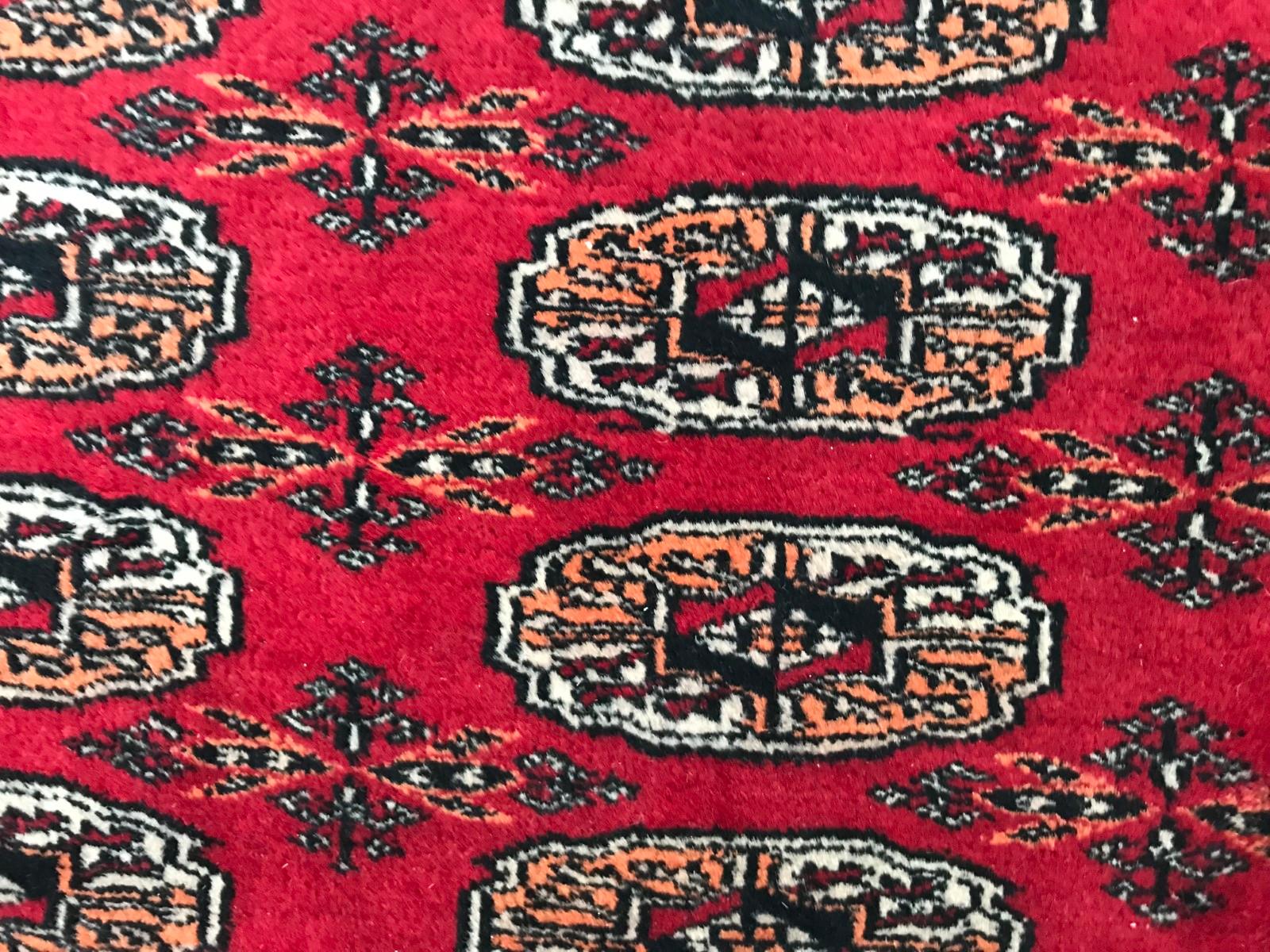 20th Century Beautiful Vintage Turkmen Boukhara Design Rug