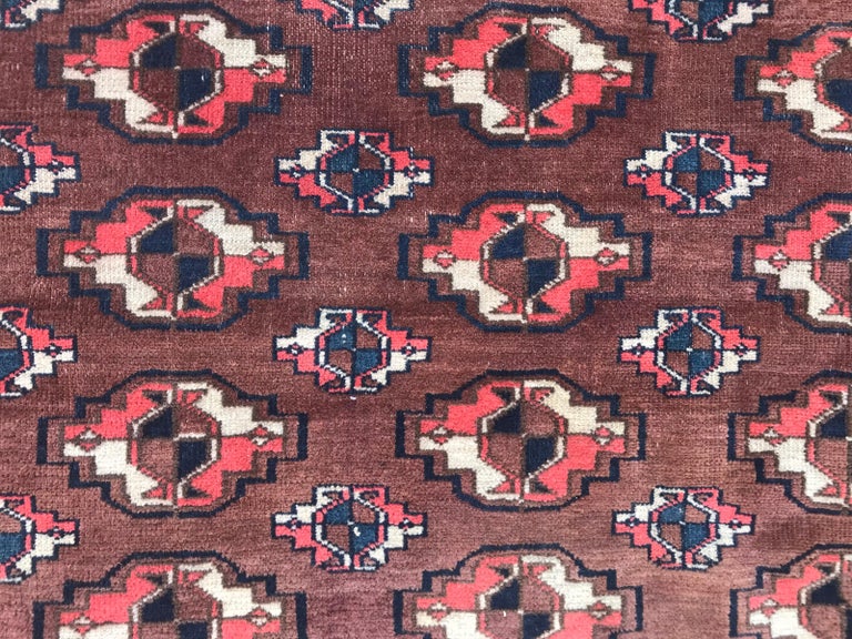 Beautiful Vintage Turkmen Rug For Sale at 1stdibs