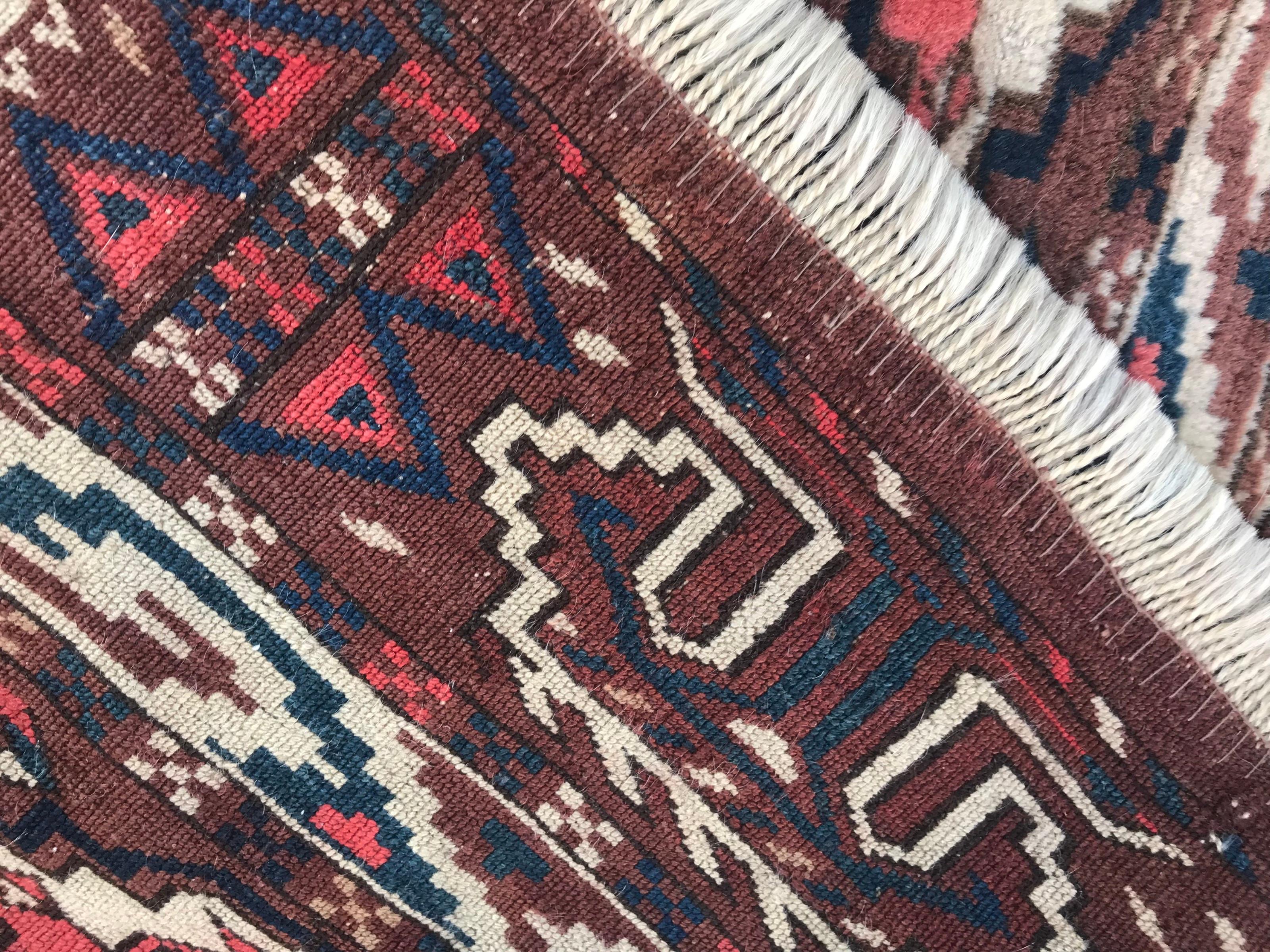 Bobyrug’s Beautiful Vintage Turkmen Rug For Sale 6