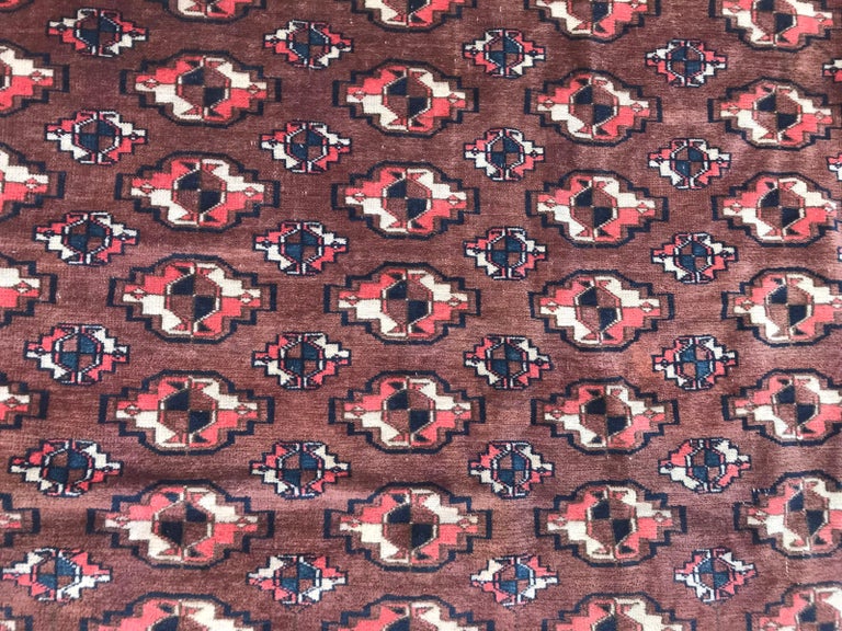 Beautiful Vintage Turkmen Rug For Sale at 1stdibs