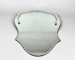 Beautiful Vintage Wall Mirror in Art Deco Style Frameless Wall Mirror
