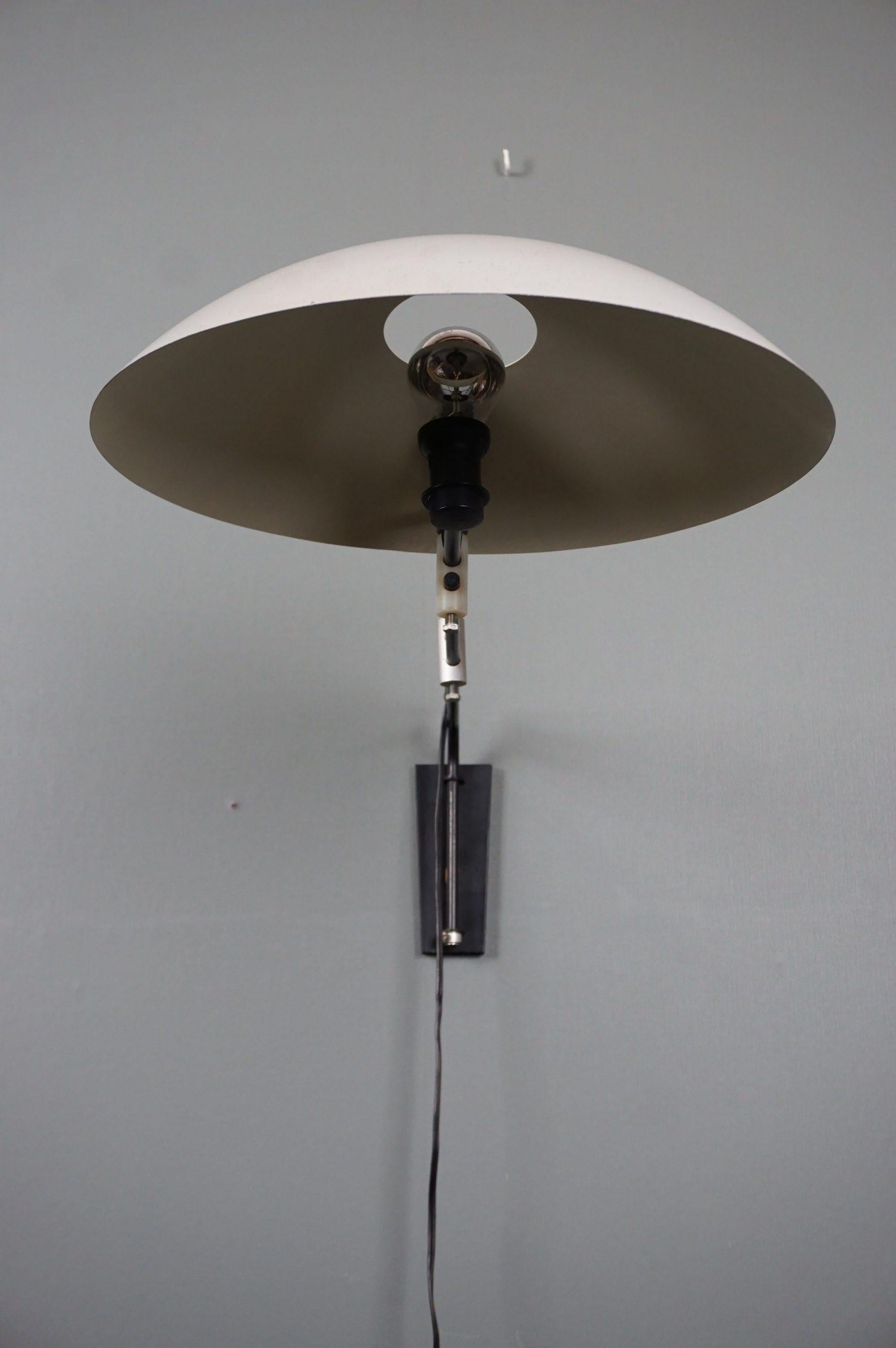 Metal Beautiful wall lamp, Louis Kalff for Philips, NX23 For Sale
