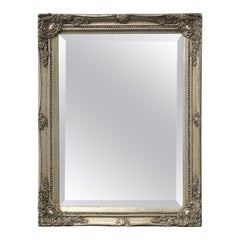 Beautiful Wall Mirror Silvered Wood Tole Toleware 1960s Italy