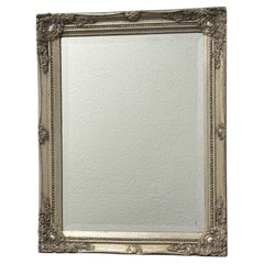 Beautiful Wall Mirror Silvered Wood Tole Toleware 1960s Italy