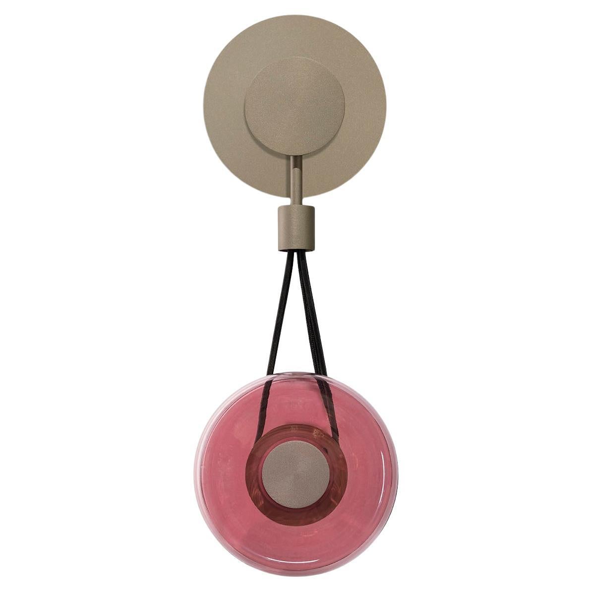 Beautiful Wall Sconce Coloured Glass Bespokable Decorative Metal Elements