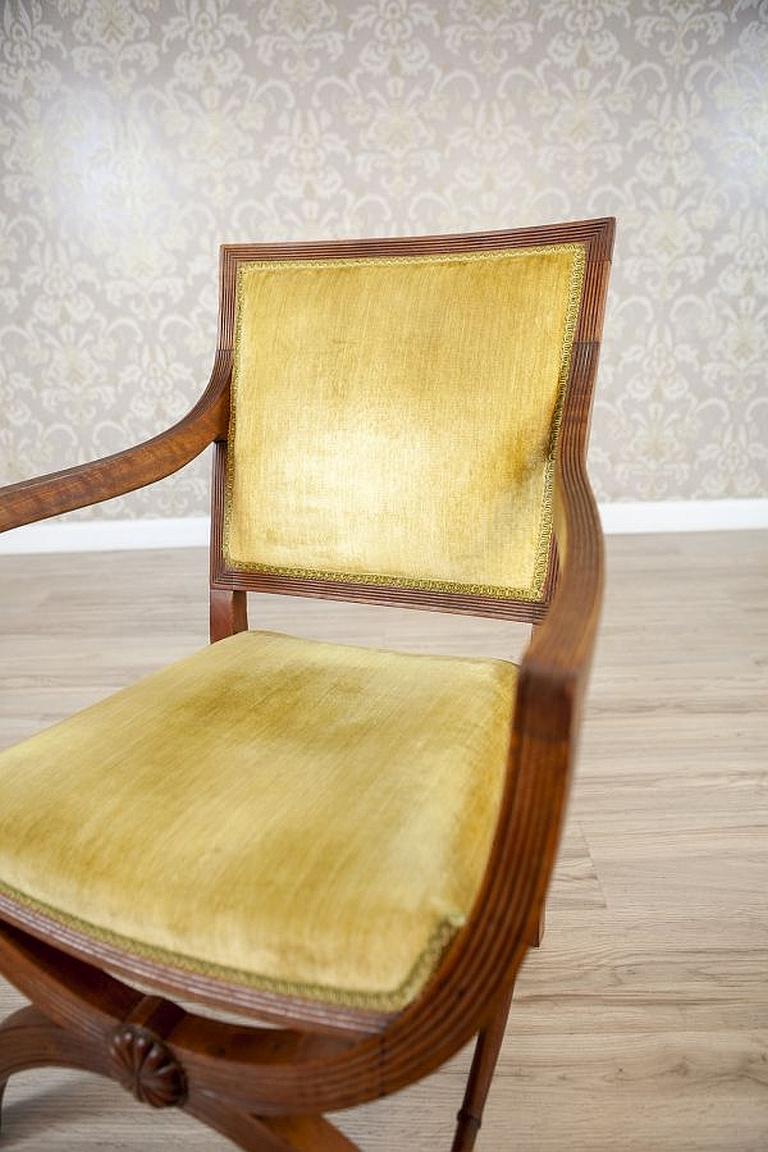 Beautiful Walnut Armchair from the, Early 20th Century For Sale 2