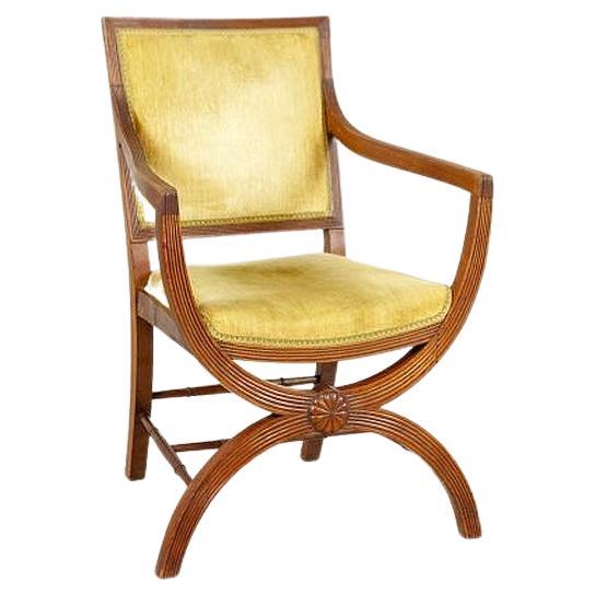 Beautiful Walnut Armchair from the, Early 20th Century For Sale