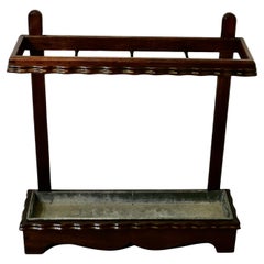 Beautiful Walnut Stick Stand or Umbrella Stand  This is a good Umbrella stand