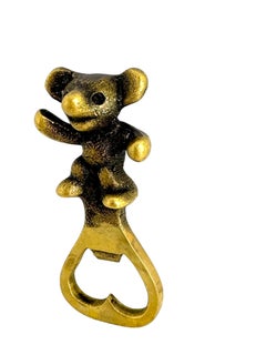 Precioso Abrebotellas Oso Walter Bosse de Bronce Austriaco Años 50