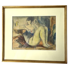 Belle aquarelle de Gösta von Hennigs (1866-1941) signée 1921