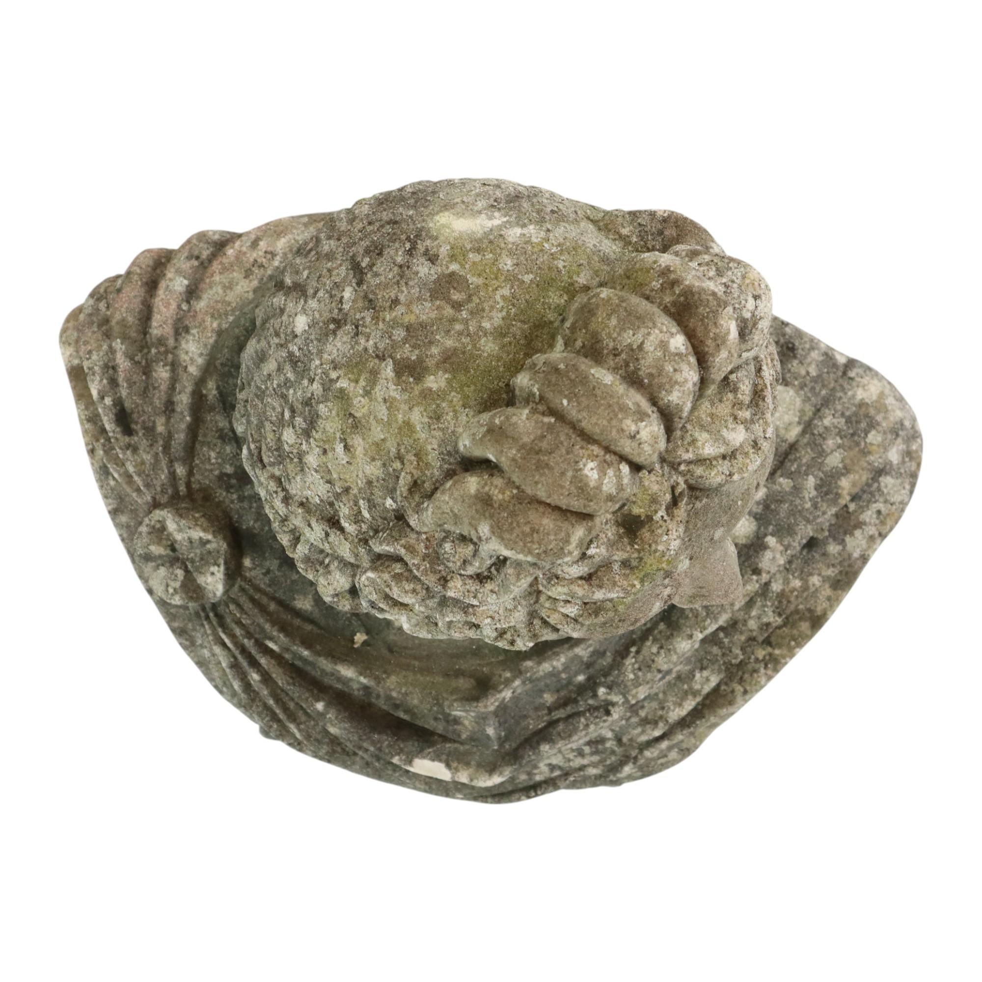 Schöne verwitterte Apollo-Büste aus Steinguss-Gartenstatue 65cm im Angebot 10