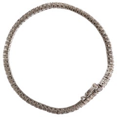 Schönes Weißgold-Diamant-Tennisarmband, ca. 5,06 Karat, klassisches Stück