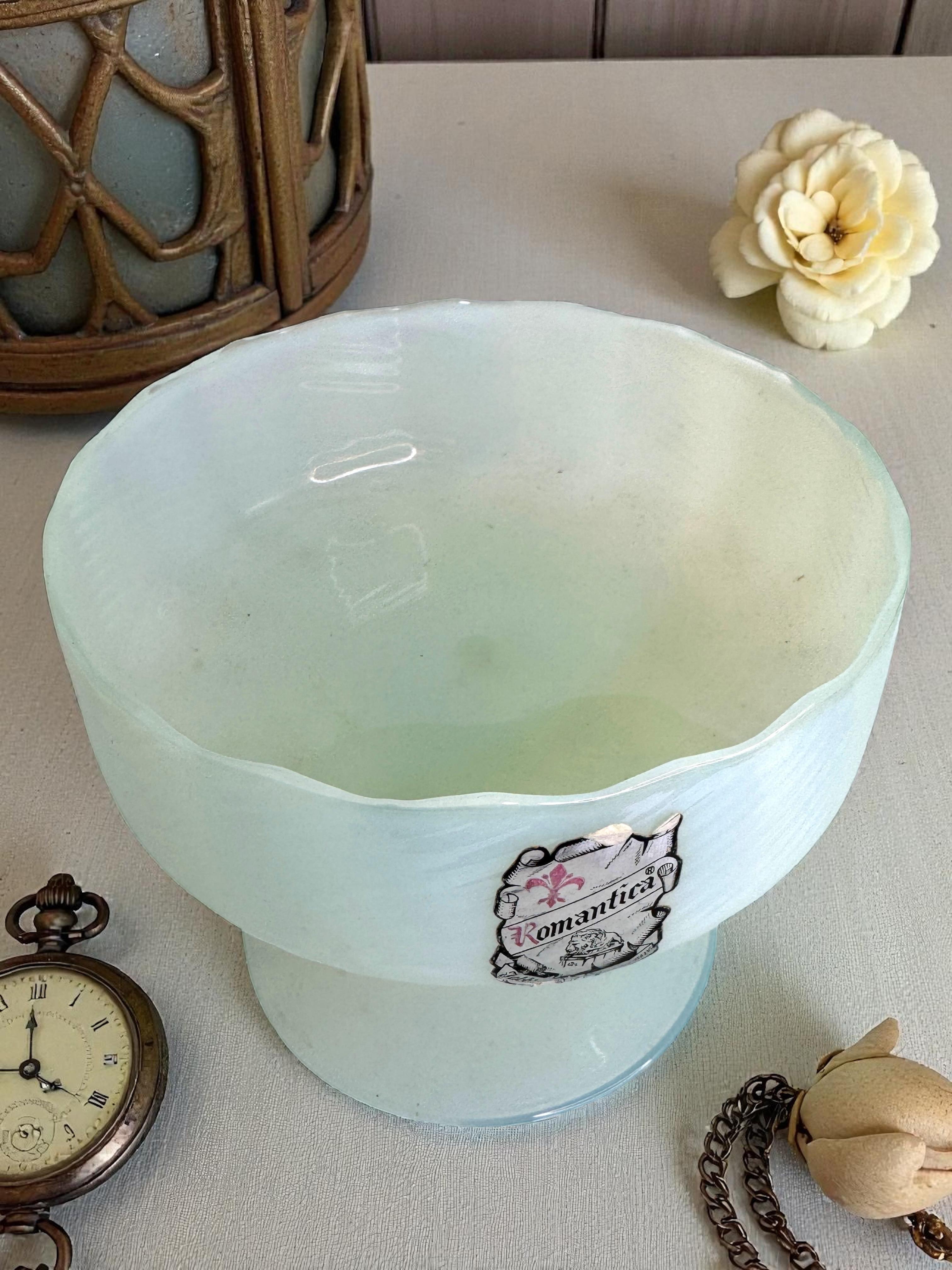 Magnifique coupe à compote en verre opalin blanc de style Cenedese, Italie, années 1950 en vente 12