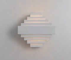 Beautiful White wall light by Jules Wabbes, Belgium, 1970s