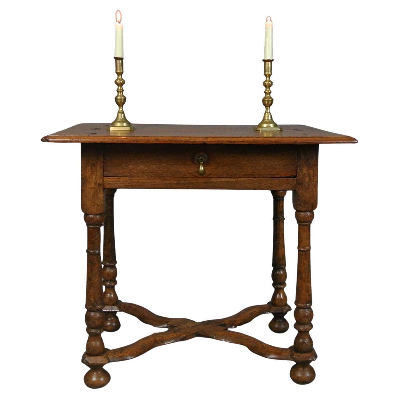 Beautiful William and Mary Walnut Lowboy c. 1690 For Sale