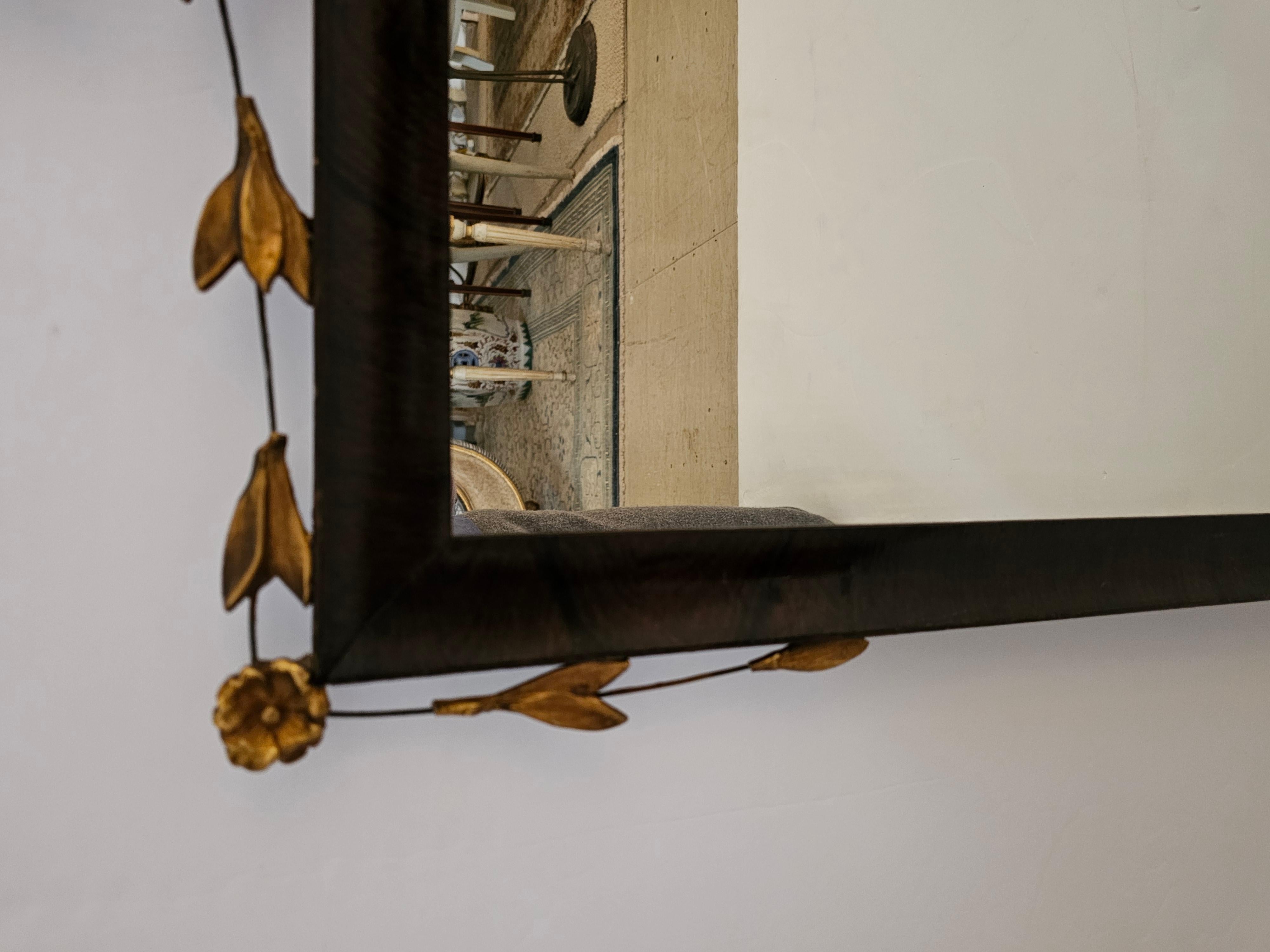 Schöner Spiegel aus Holz und vergoldetem Metall im Regency-Stil von W & J Sloane im Angebot 4