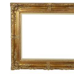 Beautiful Wooden Baroque Style Frame Classic Gold 84x74cm