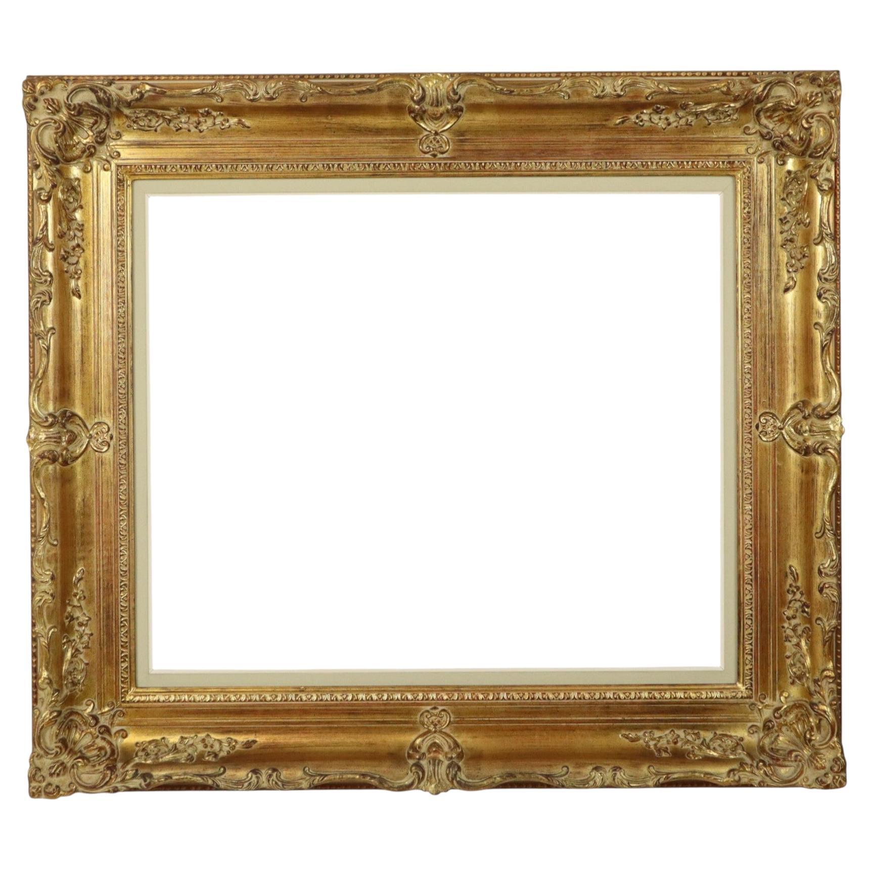 Beautiful Wooden Baroque Style Frame Classic Gold 84x74cm