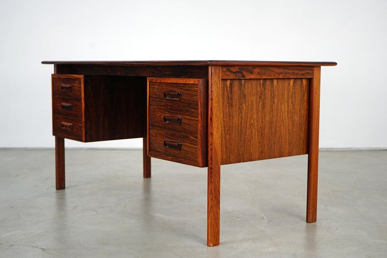 Beautiful Wooden Desk by HS Møbler, circa 1965, Danish Modern at 1stDibs