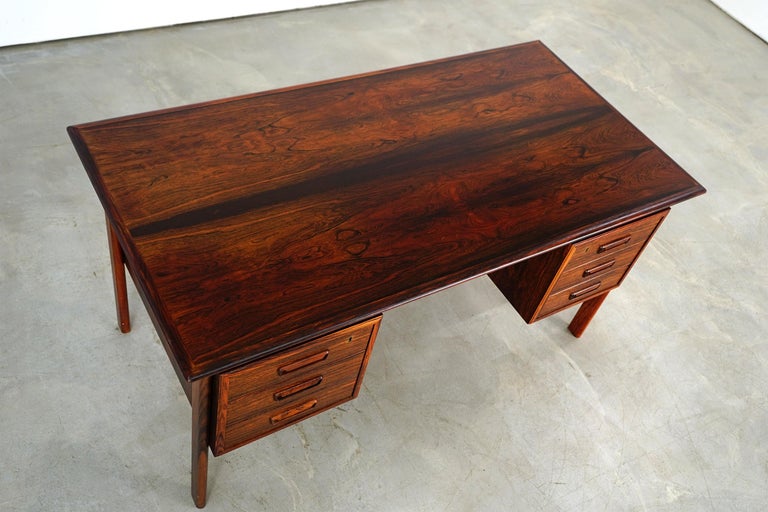 Beautiful Wooden Desk by HS Møbler, circa 1965, Danish Modern at 1stDibs