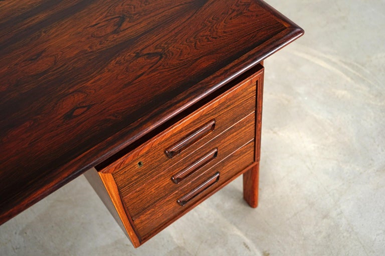 Beautiful Wooden Desk by HS Møbler, circa 1965, Danish Modern at 1stDibs