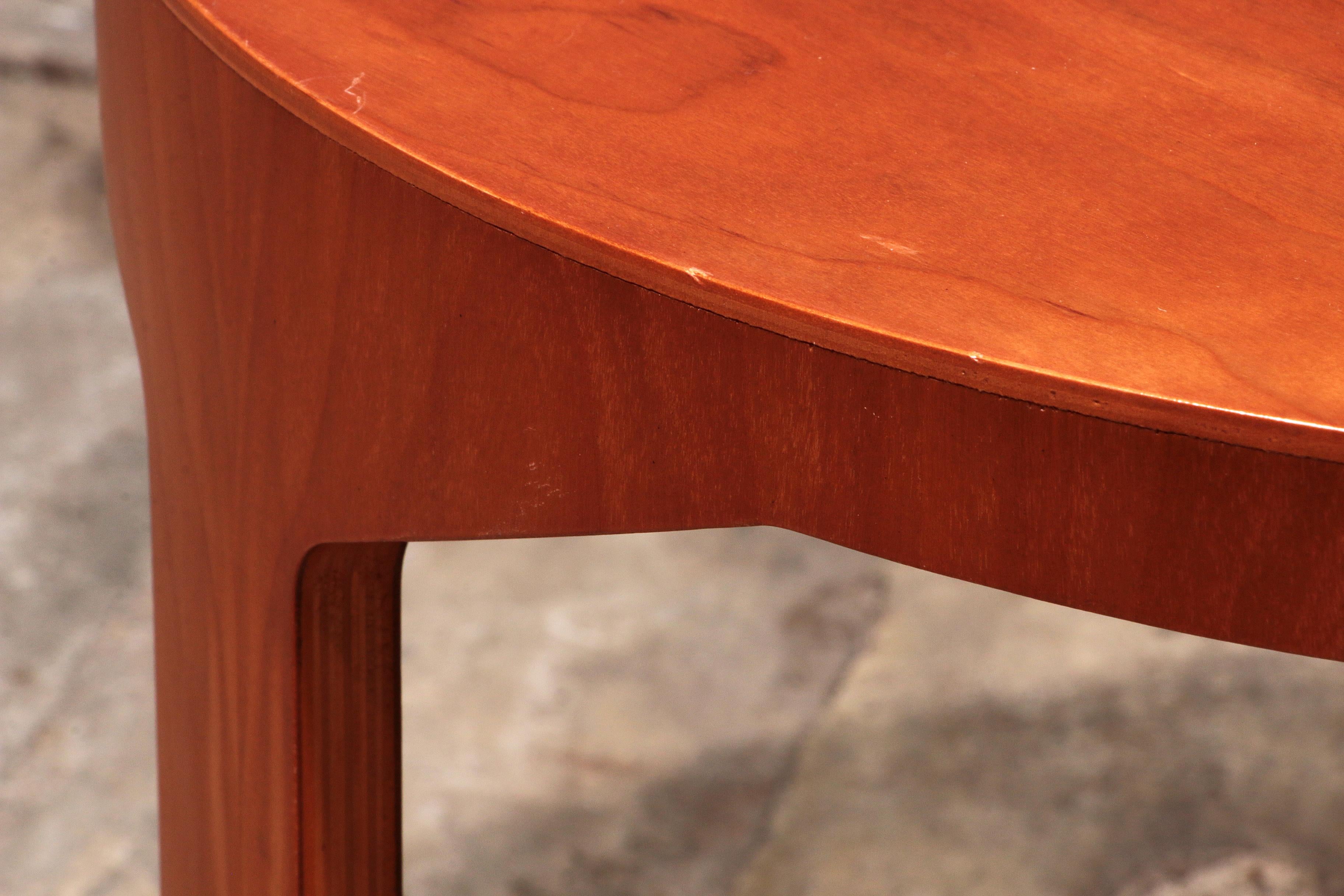 Fin du 20e siècle Magnifique table d'appoint vintage en bois des années 70 en vente