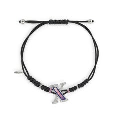 Sicis Jewels 18kt White Gold Micromosaic X Bracelet with Diamonds & Sapphires