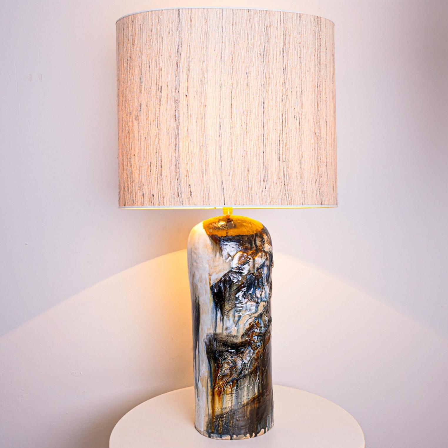 Preciosa lámpara de mesa XXL de Jeppe Hagendorn, Dinamarca 1960 en Bueno estado para la venta en Rijssen, NL