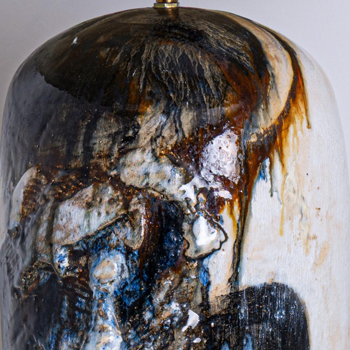 Preciosa lámpara de mesa XXL de Jeppe Hagendorn, Dinamarca 1960 en venta 1