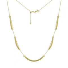Beautiful Yellow Gold 14 Karat Chain Necklace for Her