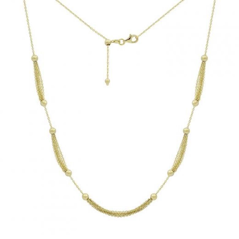 Schöne 14 Karat Gelbgold Kette Halskette für sie Damen im Angebot