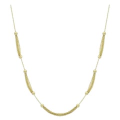 Schöne 14 Karat Gelbgold Kette Halskette für sie