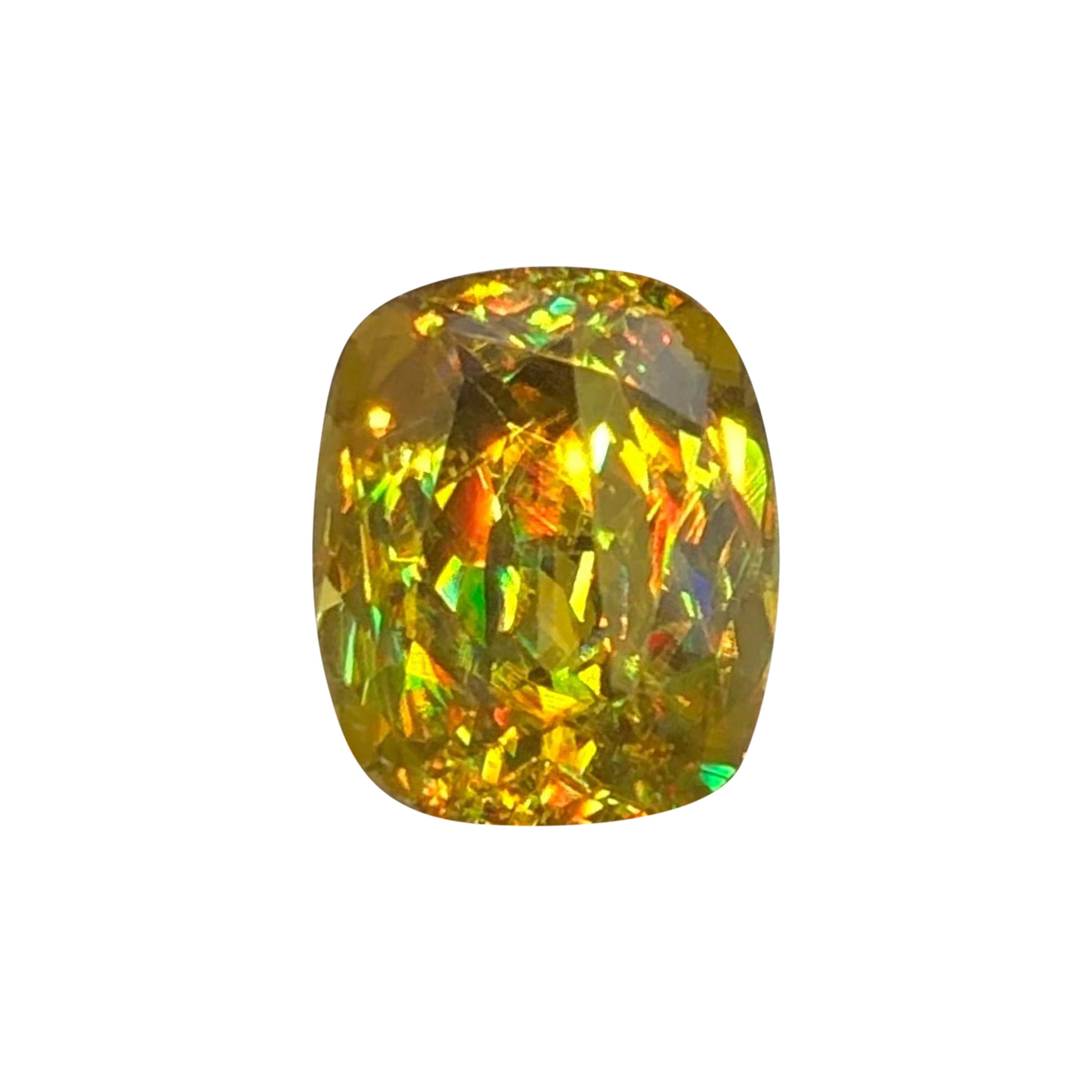 Bellissimo Sfene giallo dorato 2,40ct Cuscino Gioielli Gemma Madagascar in vendita