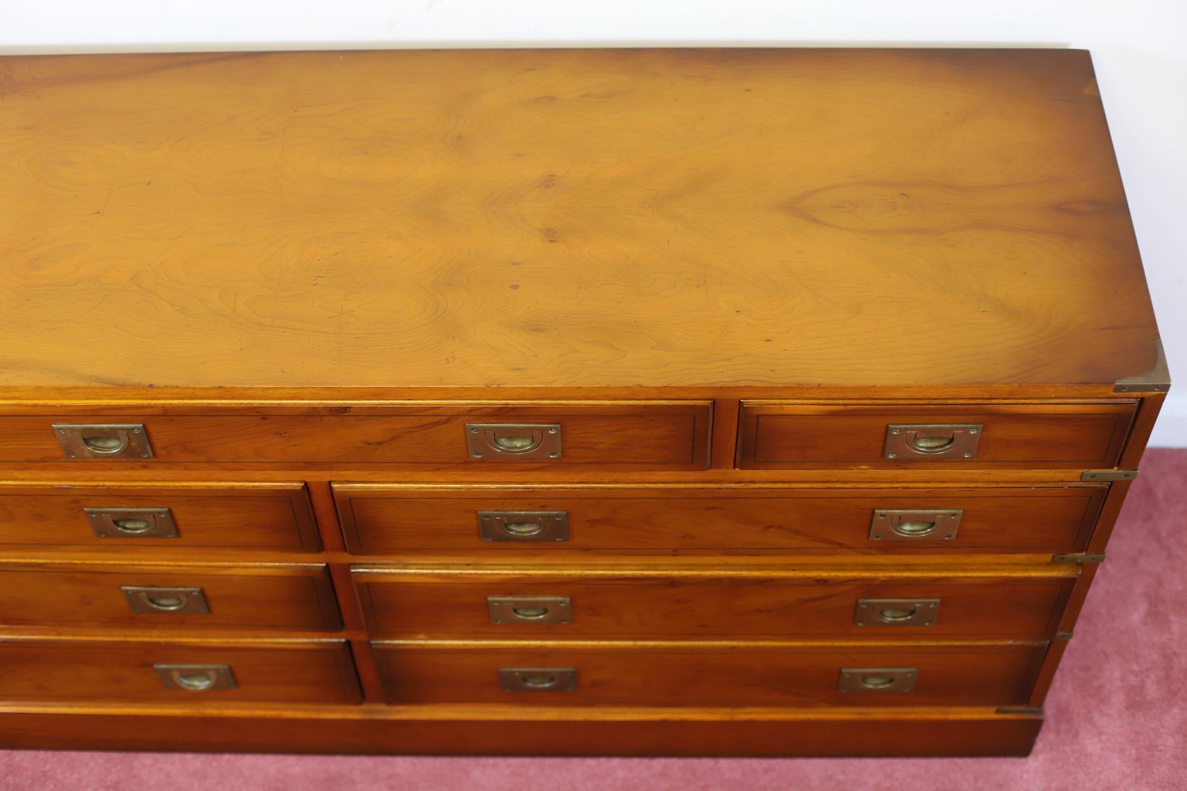 Magnifique Sidebord de Campagne Militaire en Wood Wood en vente 9