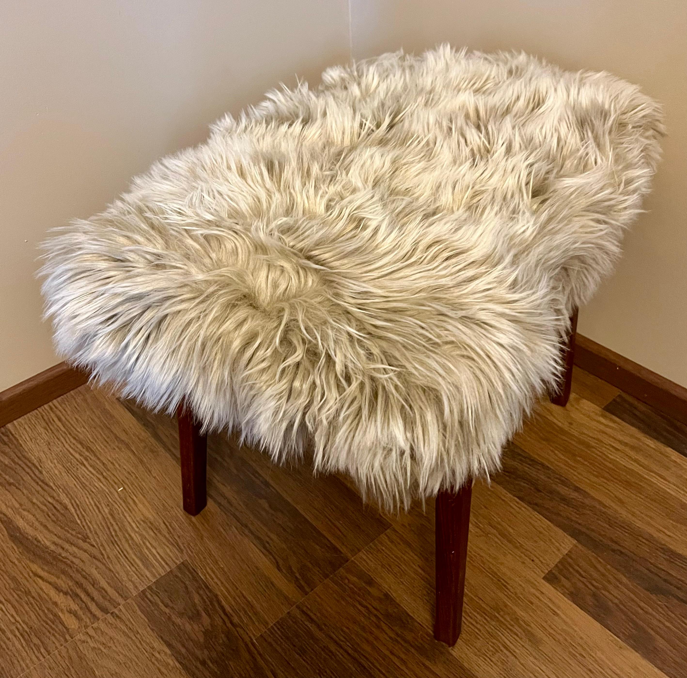 Woodwork Beautifull Finnish Ottomans/stool -1950 For Sale