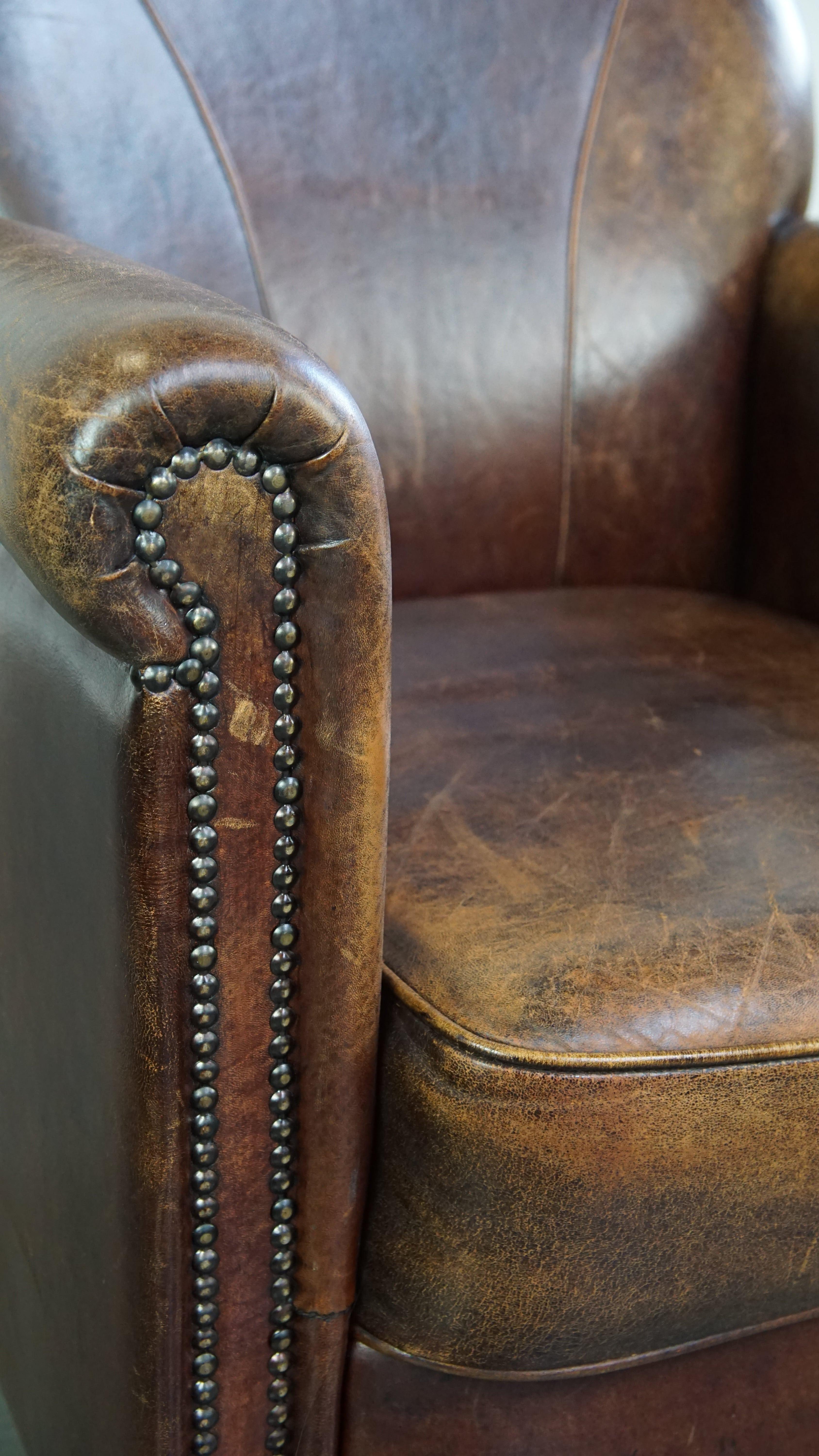 Sillón de diseño de piel de oveja con un acabado bonito y adecuado en venta 5