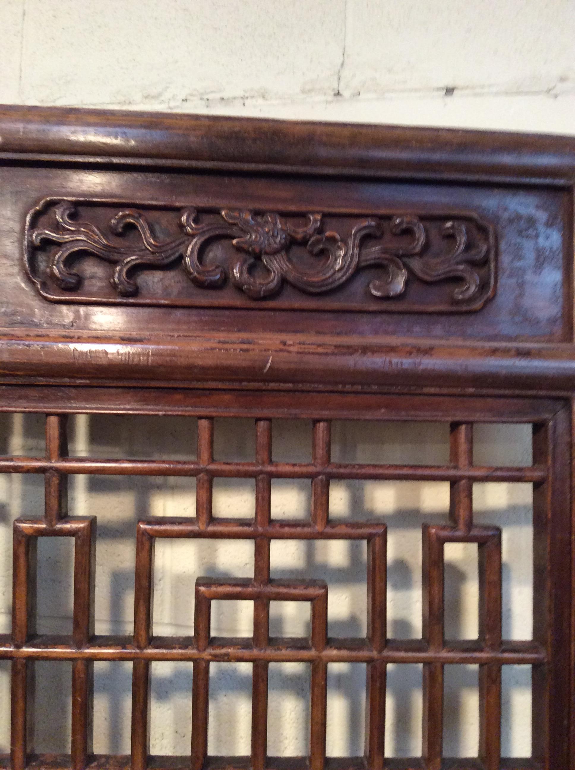 Beautifully Carved Ching Dynasty Chinese Screens For Sale 4