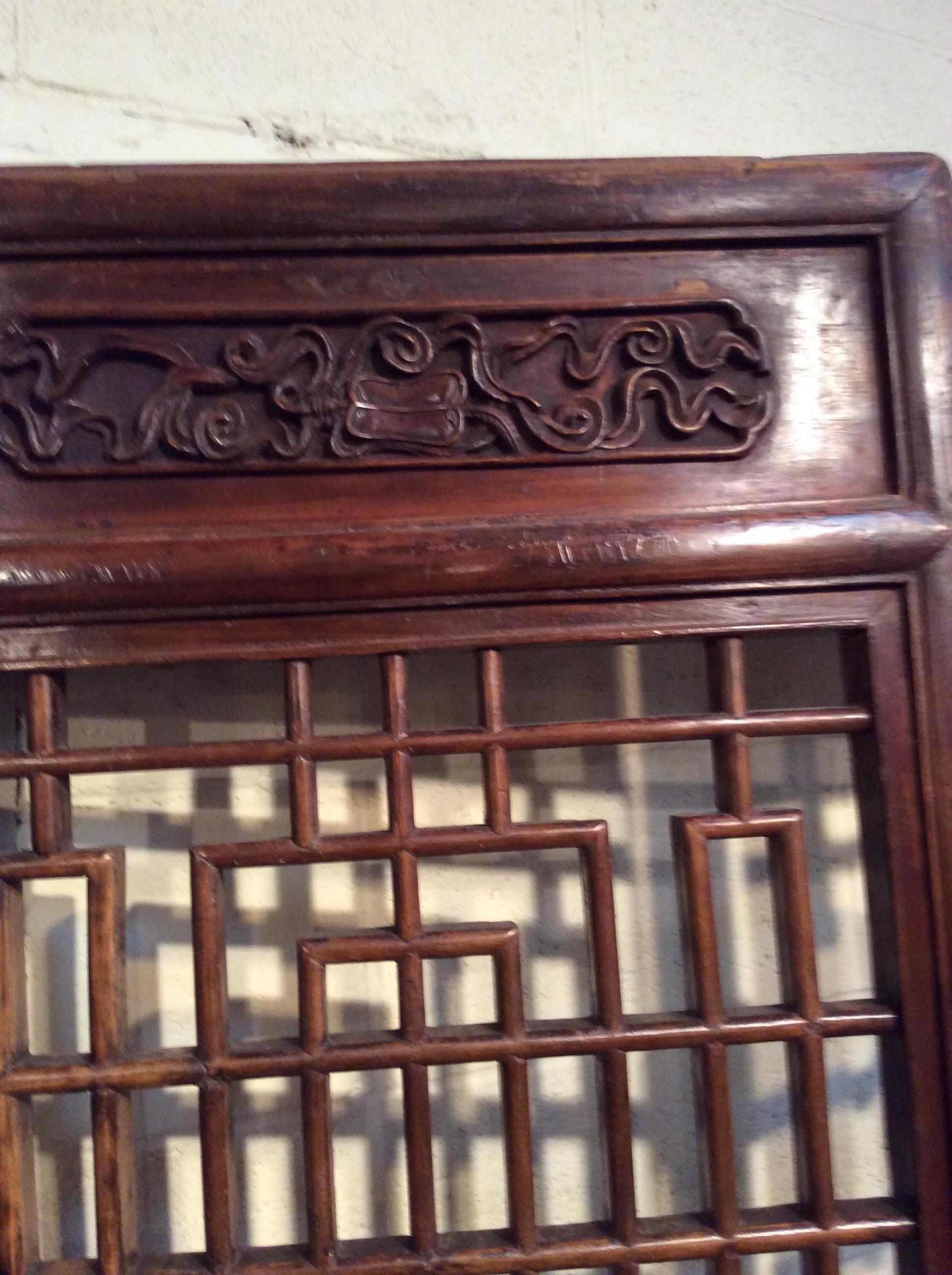 Beautifully Carved Ching Dynasty Chinese Screens For Sale 5