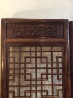 Beautifully Carved Ching Dynasty Chinese Screens