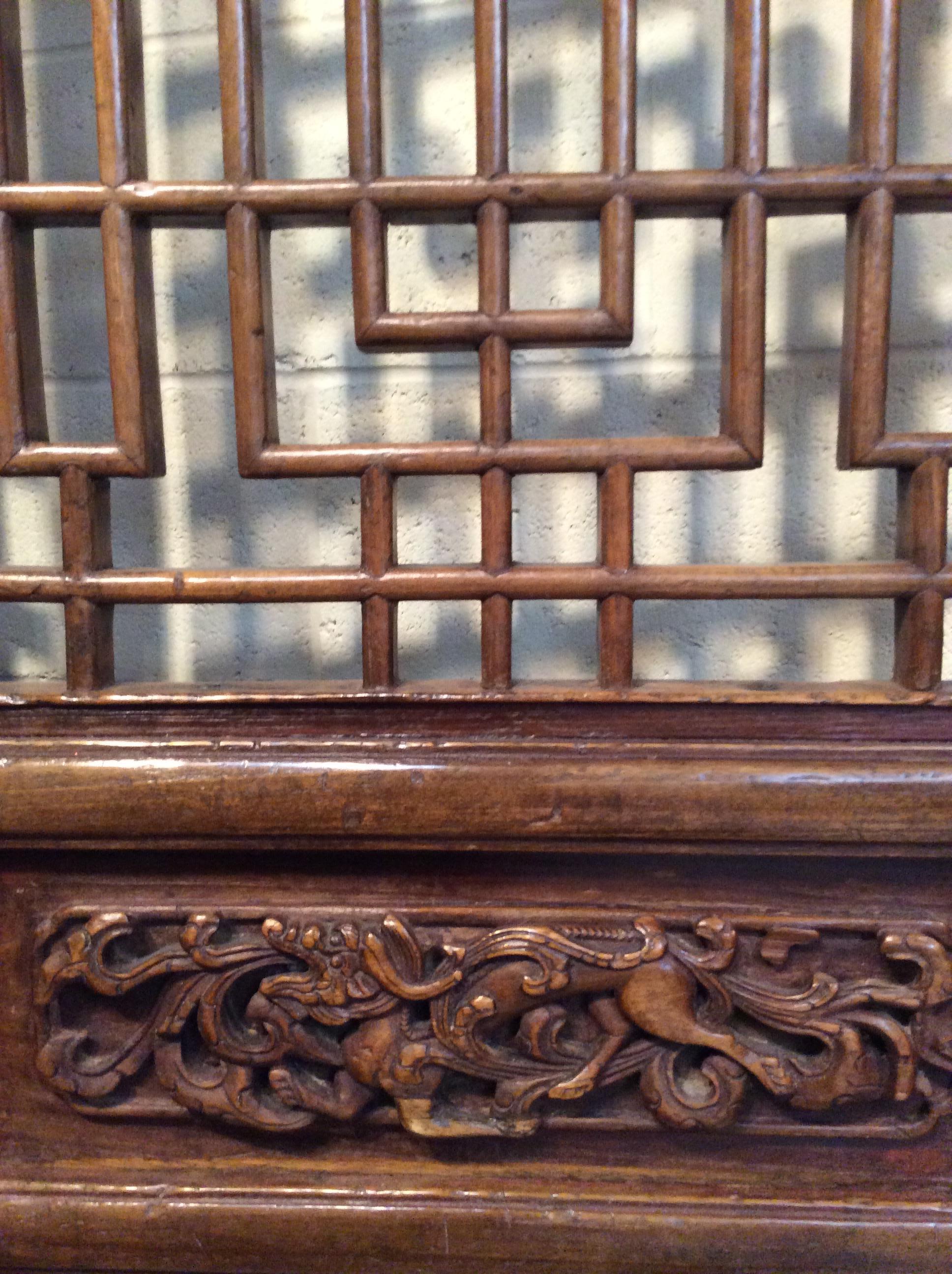 Beautifully Carved Ching Dynasty Chinese Screens For Sale 2