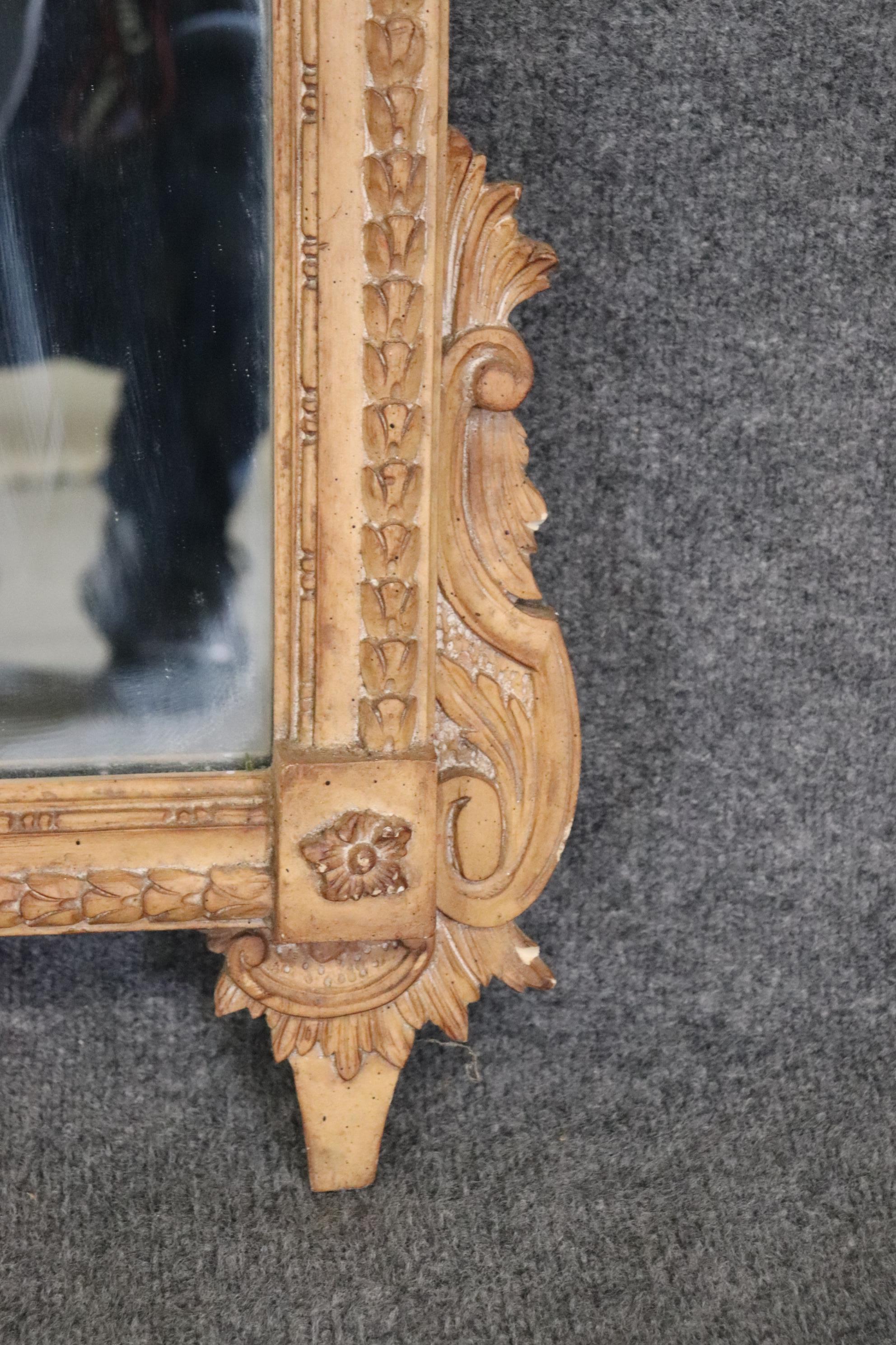 Late 20th Century Beautifully Carved French Louis XV Style Mirror  For Sale