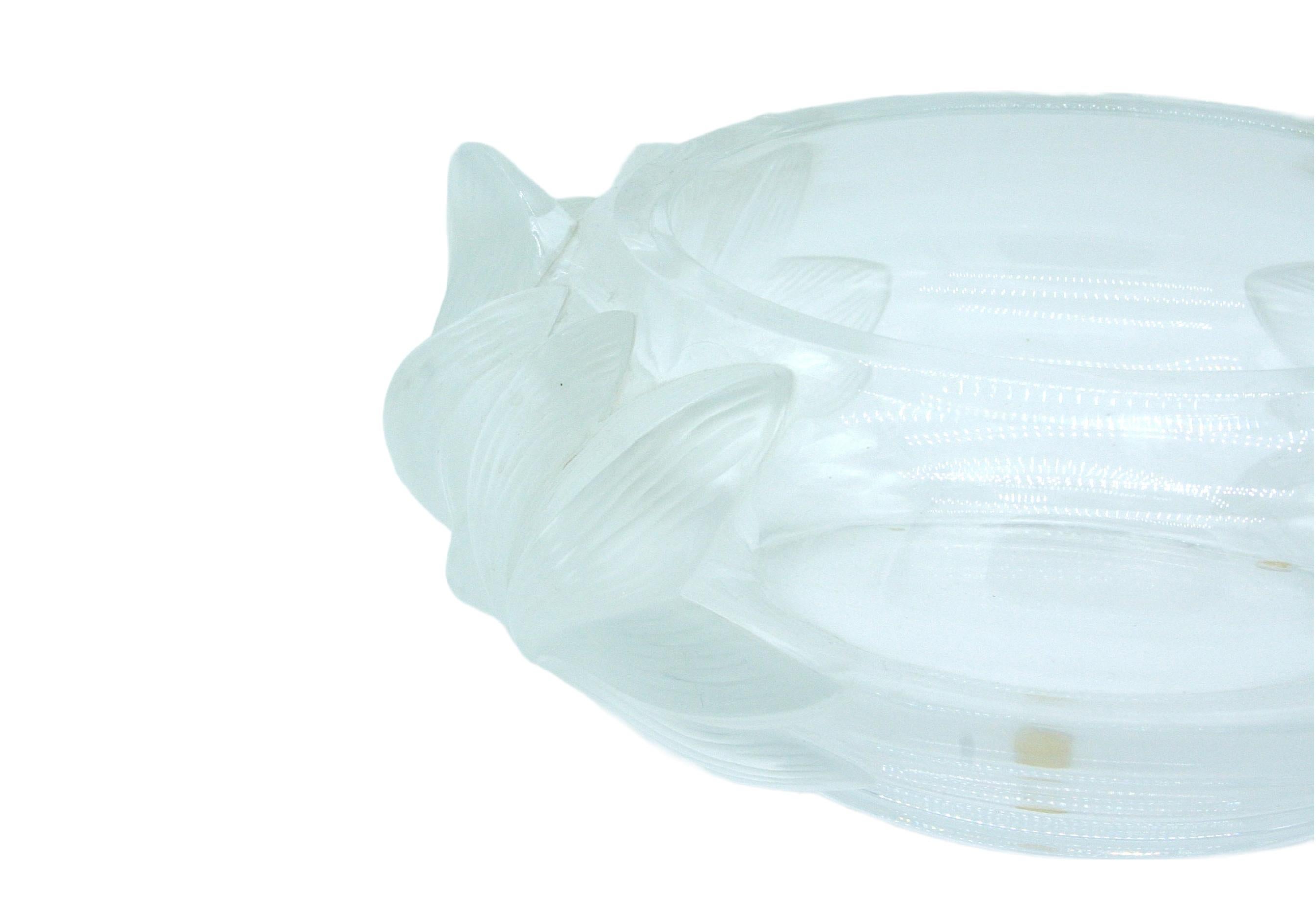 French Beautifully Crafted Lalique Centerpiece For Sale