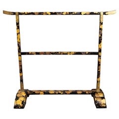 Beautifully Decorated Lacquer Towel  Rack for Tea Ceremony.