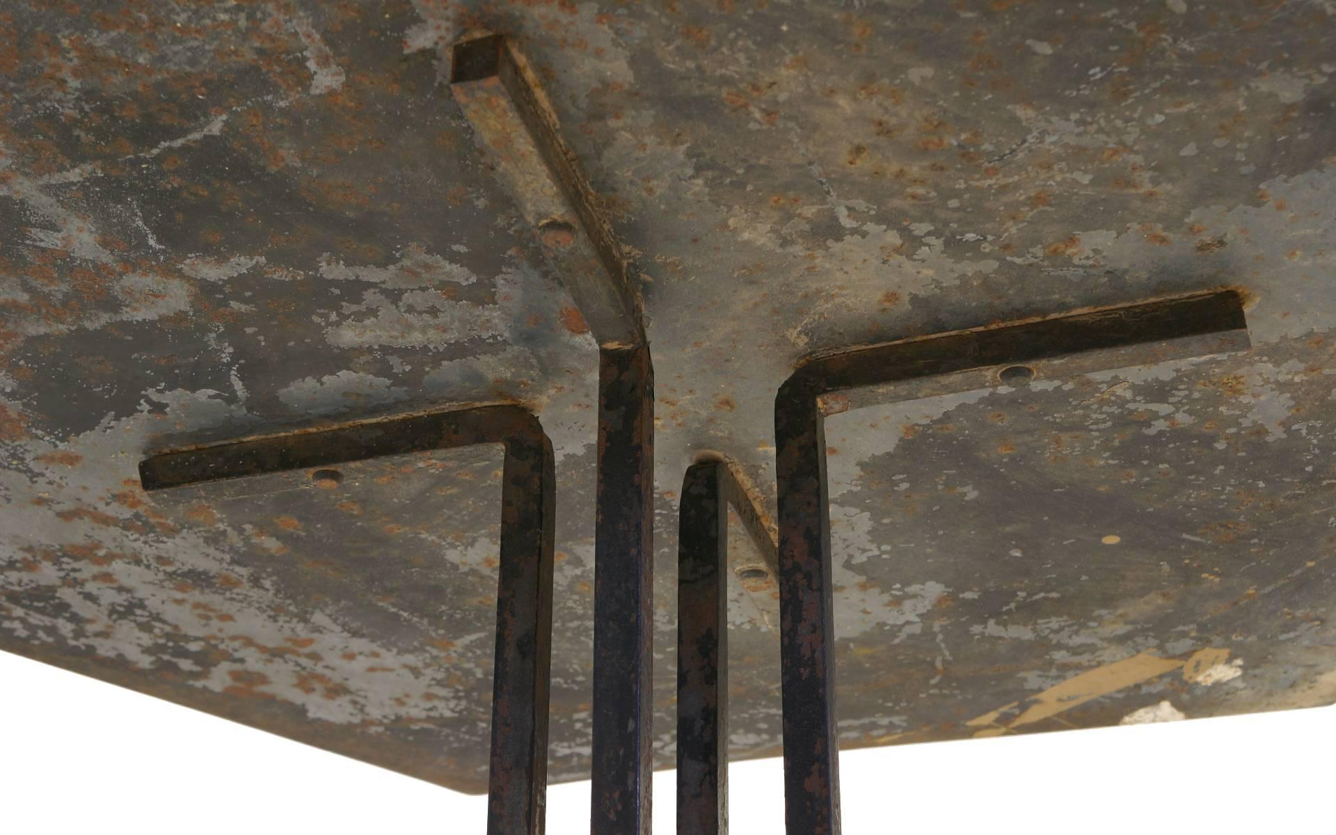 Steel Beautifully Distressed Frank Lloyd Wright & Warren McArthur Biltmore Cafe Table