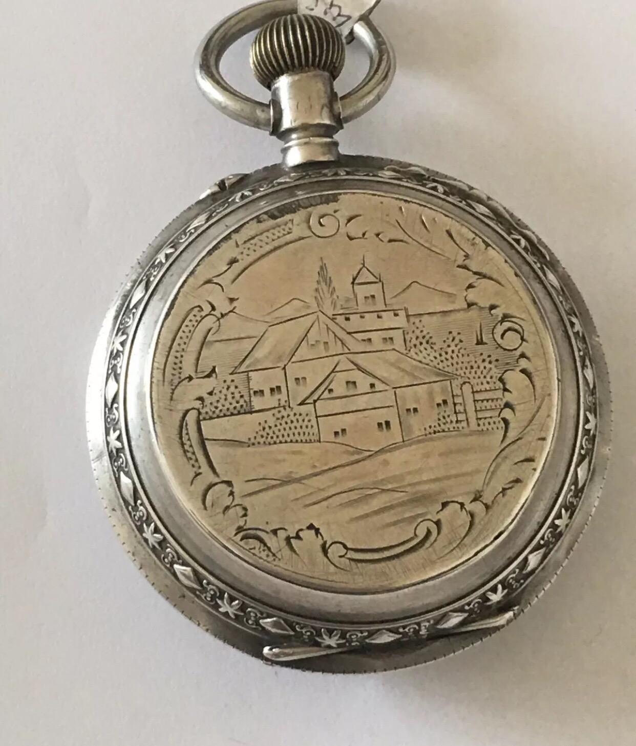 Antique Beautifully Engraved Full Hunter Cased Silver Pocket Watch.


This beautiful antique silver full hunter pocket watch is working and ticking nicely. The front cover doesn’t close properly something to do with the latch needs a gentle