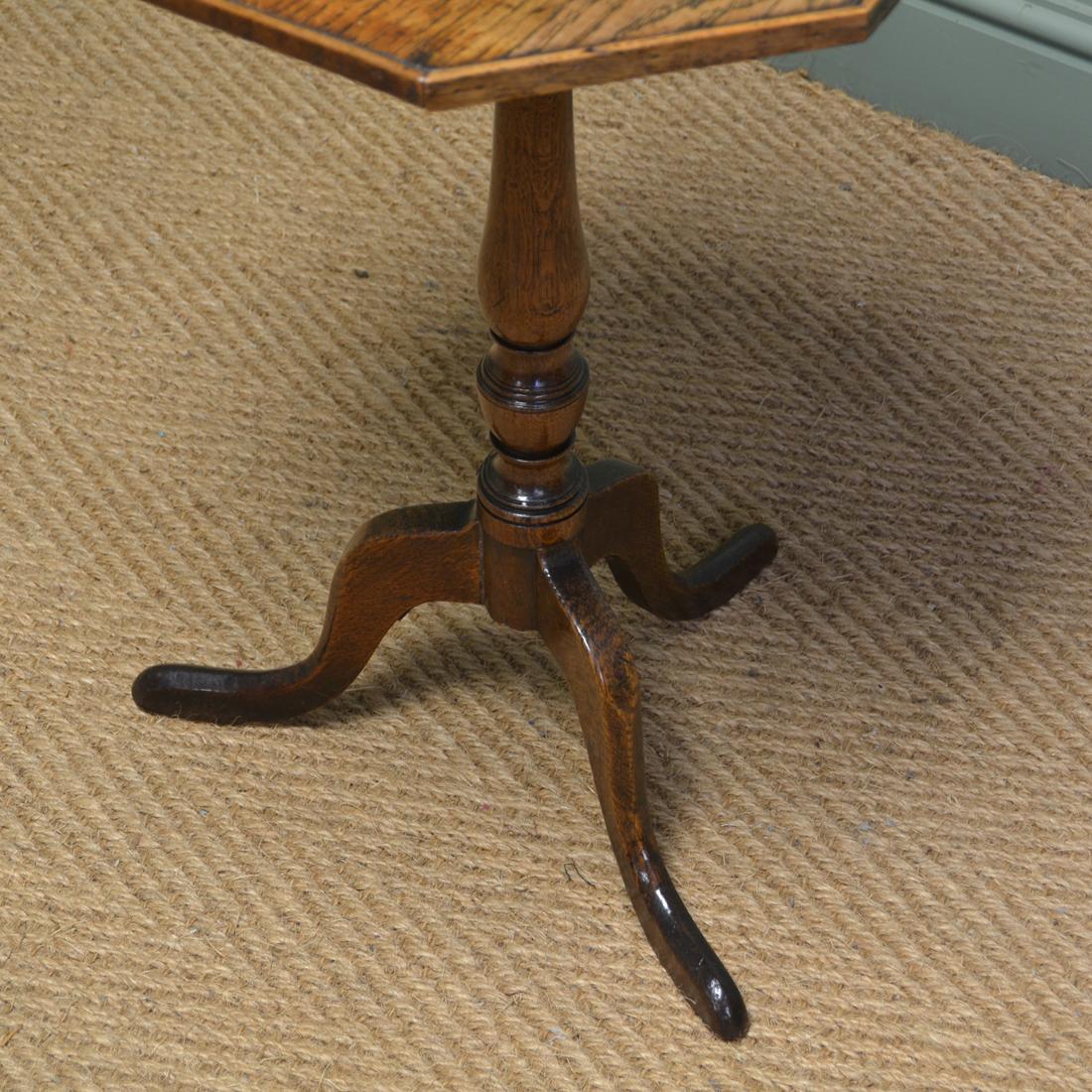 Beautifully Figured Regency Oak Antique Occasional Table 2